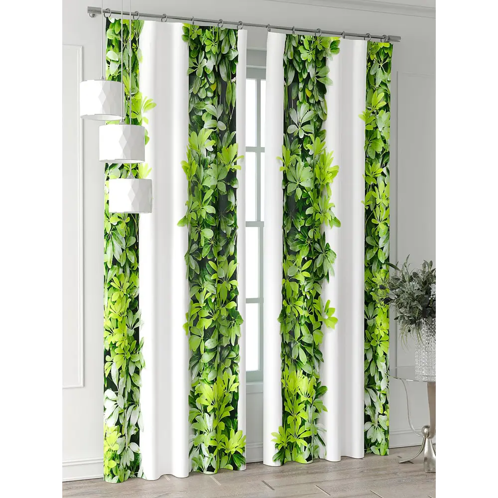 Фото 2 Комплект штор At home Базовая коллекция AT709058-280 на шторной ленте 280x150 см цвет белый