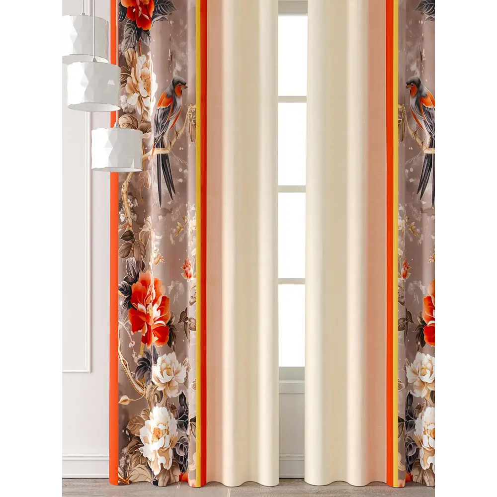 Фото 7 Комплект штор At home Базовая коллекция AT709061-280 на шторной ленте 280x150 см цвет бежевый