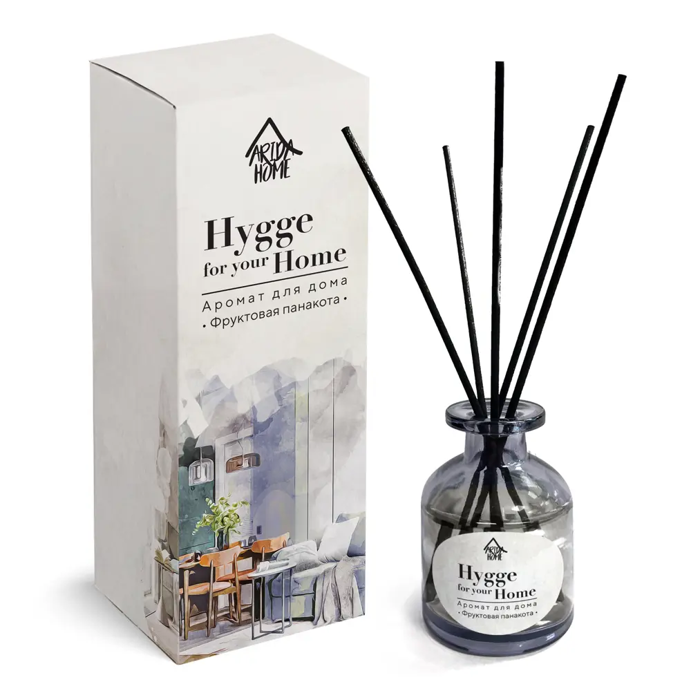 Фото Диффузор Arida Home Hygge Home Фруктовая панакота 50 мл Фото Диффузор Arida Home Hygge Home Фруктовая панакота 50 мл