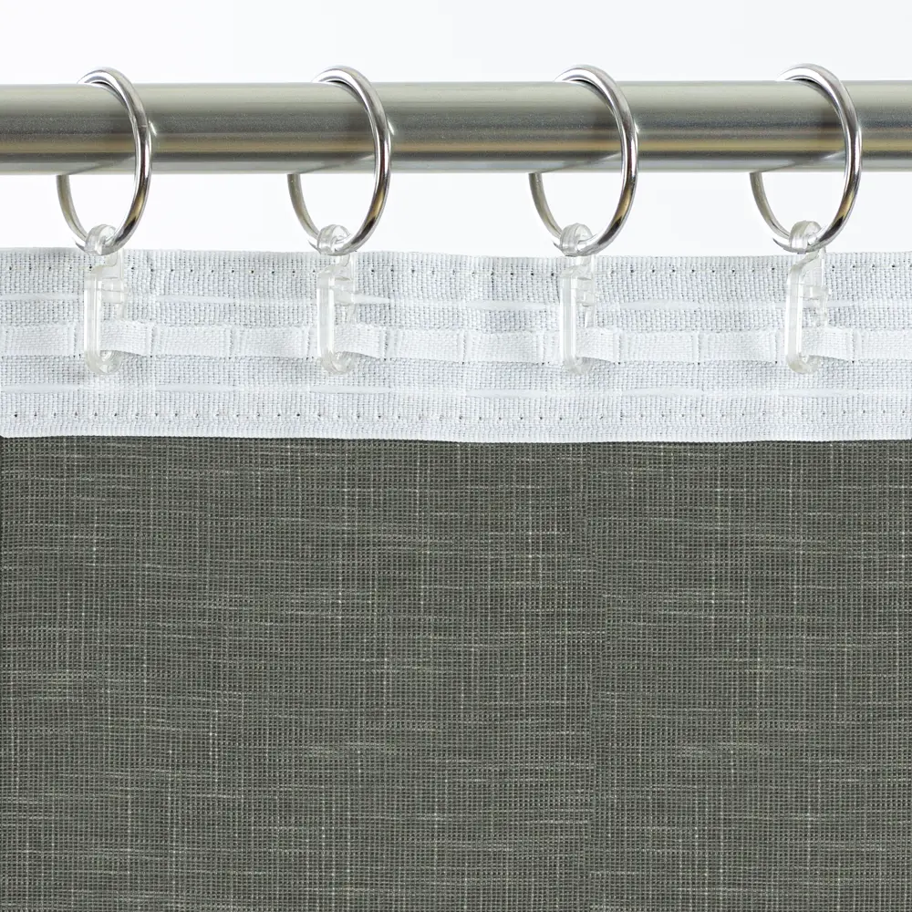 Фото 5 Штора на ленте Pisa 200x280 см цвет темно-серый Фото 5 Штора на ленте Pisa 200x280 см цвет темно-серый