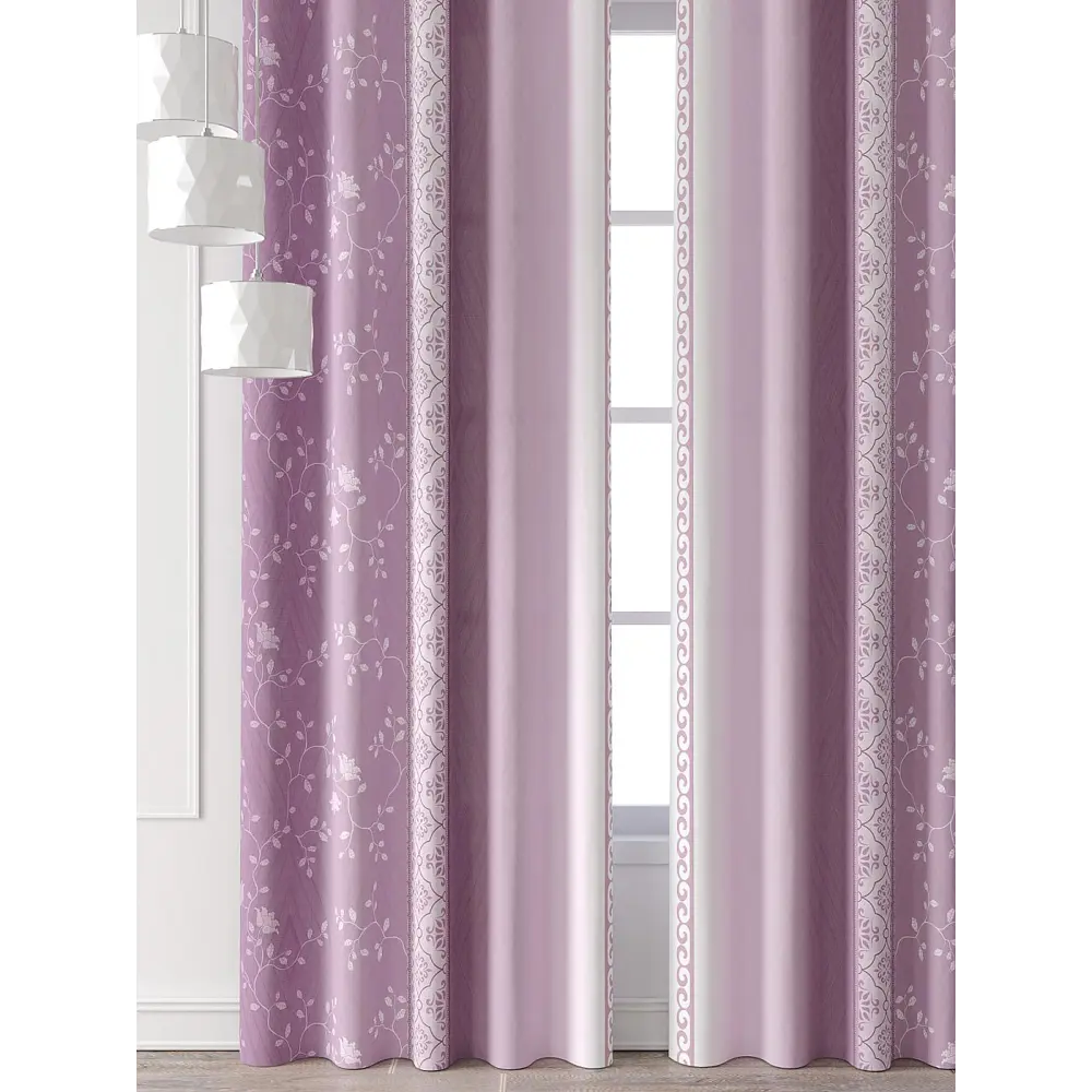 Фото 5 Комплект штор At home Базовая коллекция AT709087-260 на шторной ленте 260x150 см цвет белый