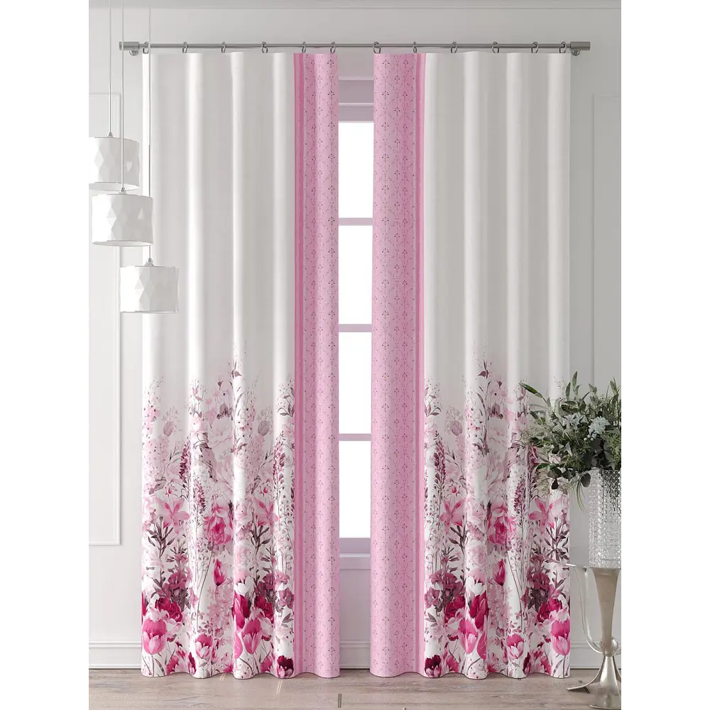 Фото 2 Комплект штор At home Базовая коллекция AT709070-260 на шторной ленте 260x150 см цвет белый Фото 2 Комплект штор At home Базовая коллекция AT709070-260 на шторной ленте 260x150 см цвет белый