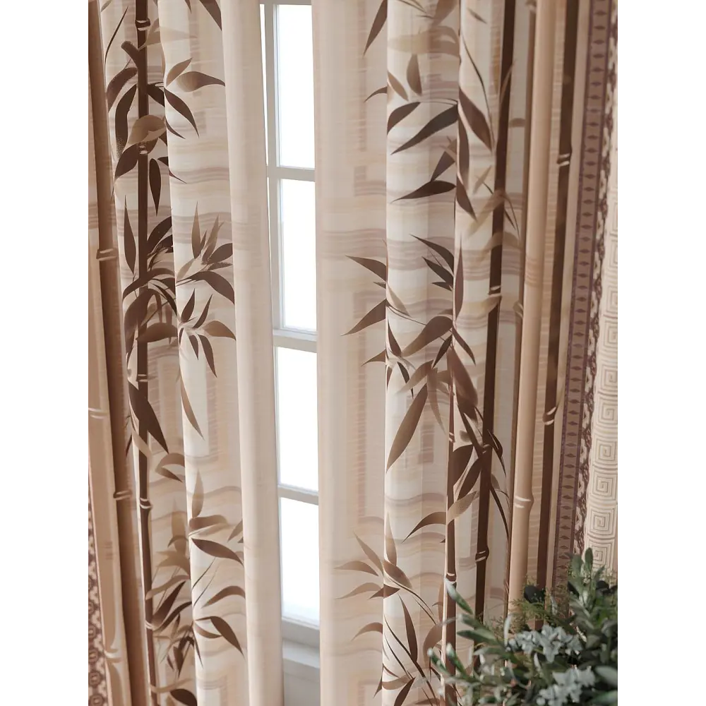 Фото Комплект штор At home Базовая коллекция AT709045-250 на шторной ленте 250x150 см цвет бежевый Фото Комплект штор At home Базовая коллекция AT709045-250 на шторной ленте 250x150 см цвет бежевый