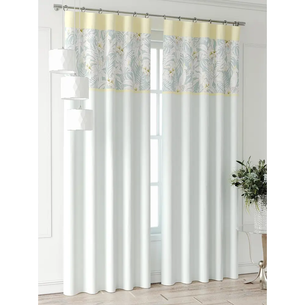 Фото 2 Комплект штор At home Базовая коллекция AT709038-260 на шторной ленте 260x150 см цвет бежевый