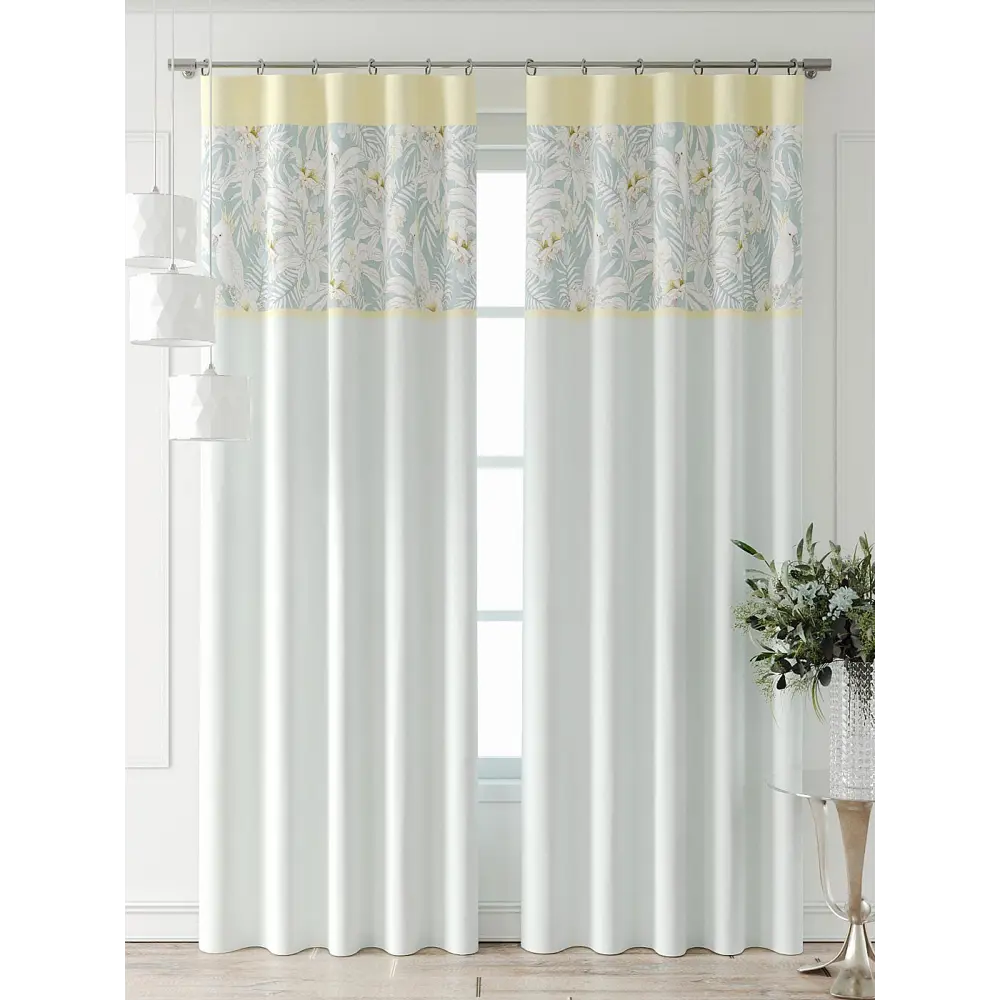 Фото 4 Комплект штор At home Базовая коллекция AT709038-260 на шторной ленте 260x150 см цвет бежевый