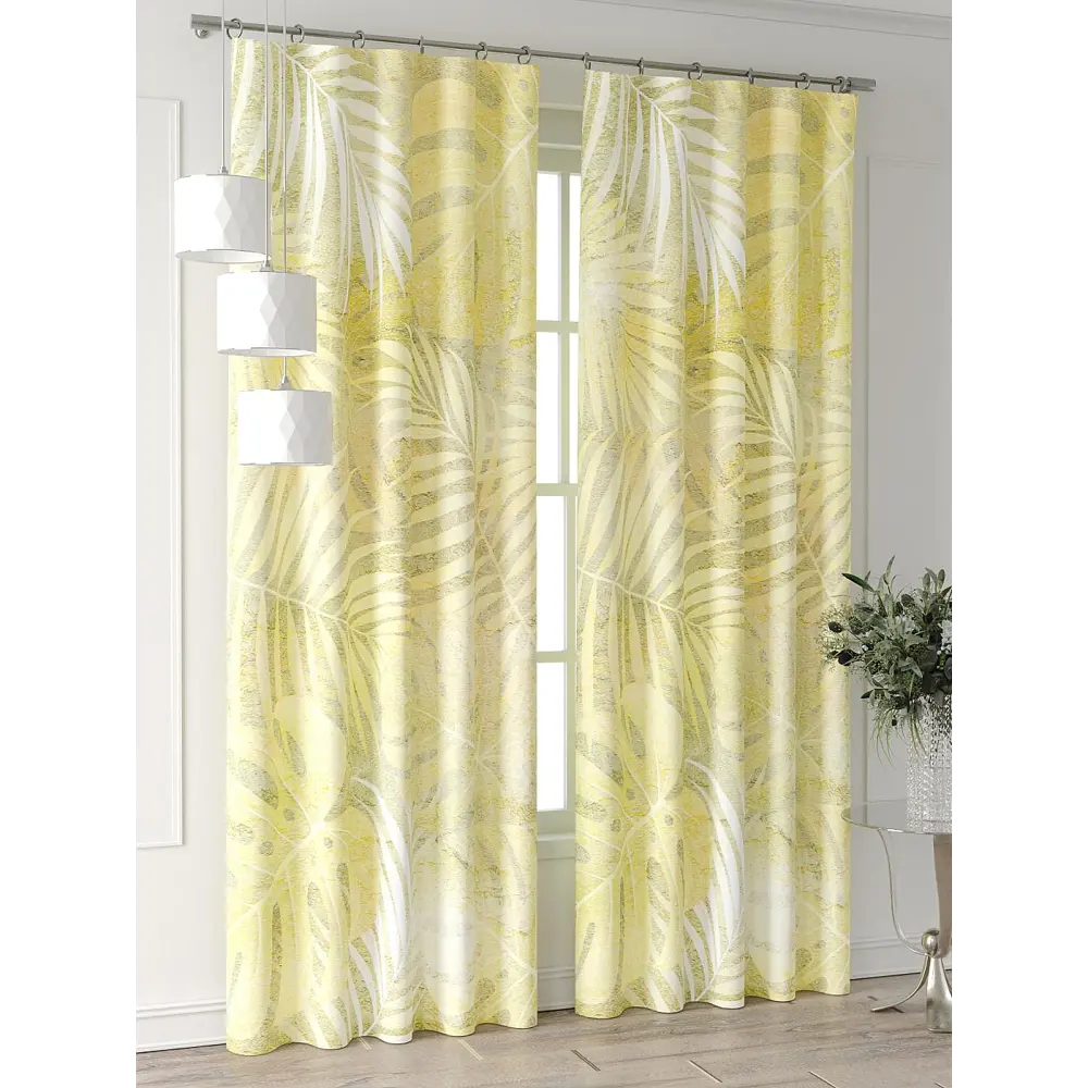 Фото 5 Комплект штор At home Базовая коллекция AT709051-230 на шторной ленте 230x150 см цвет белый Фото 5 Комплект штор At home Базовая коллекция AT709051-230 на шторной ленте 230x150 см цвет белый