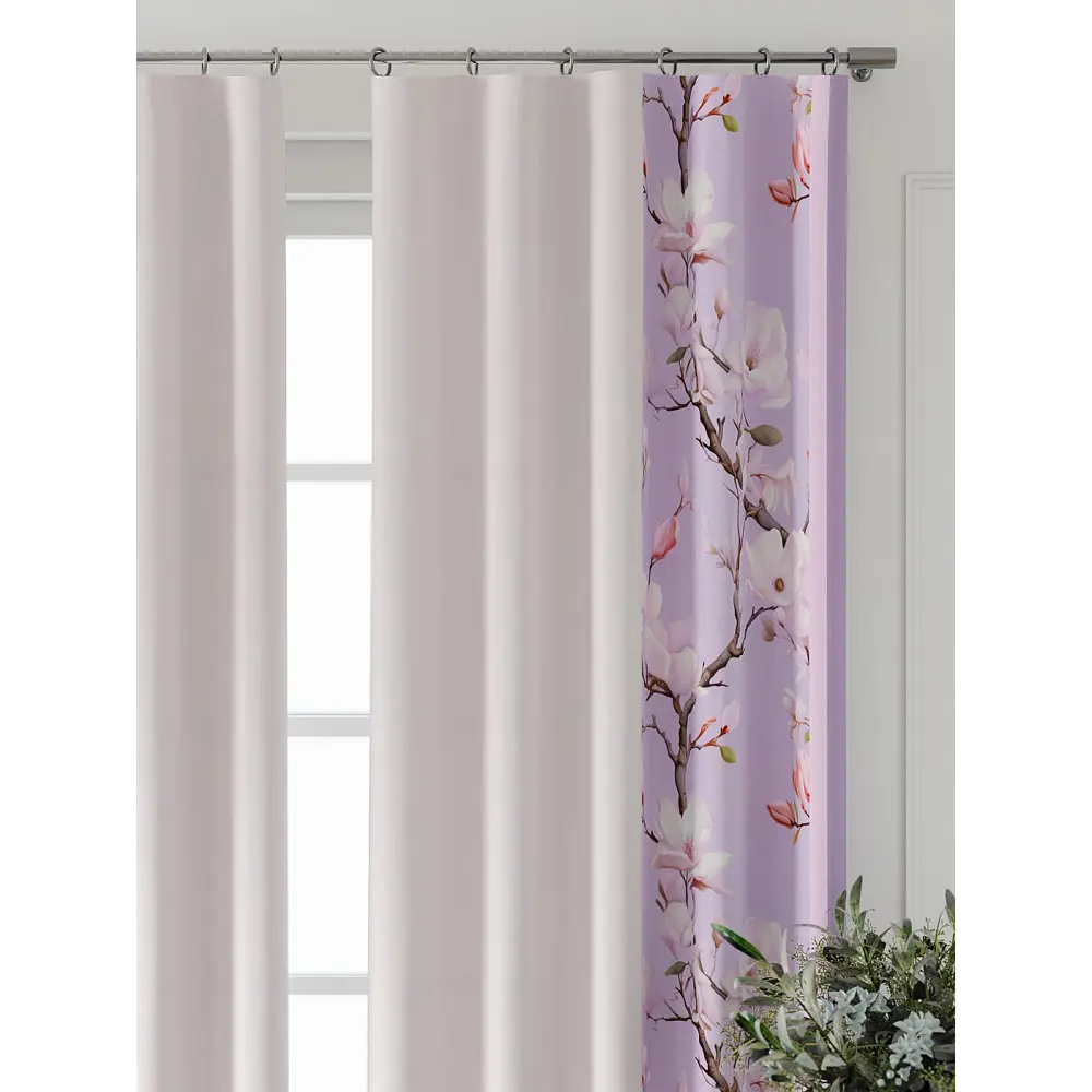 Фото 3 Комплект штор At home Базовая коллекция AT709041-280 на шторной ленте 280x150 см цвет бежевый Фото 3 Комплект штор At home Базовая коллекция AT709041-280 на шторной ленте 280x150 см цвет бежевый