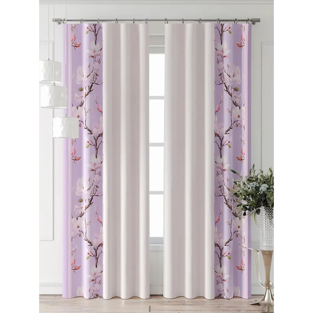 Фото 2 Комплект штор At home Базовая коллекция AT709041-280 на шторной ленте 280x150 см цвет бежевый Фото 2 Комплект штор At home Базовая коллекция AT709041-280 на шторной ленте 280x150 см цвет бежевый