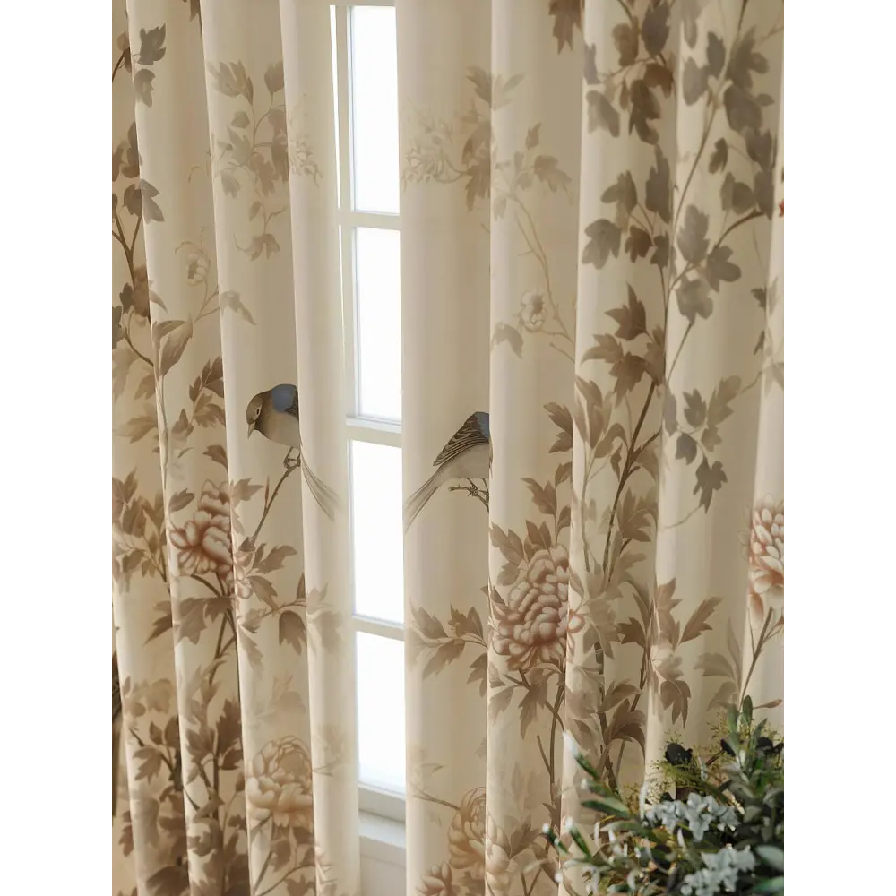 Фото Комплект штор At home Базовая коллекция AT709003-280 на шторной ленте 280x150 см цвет бежевый