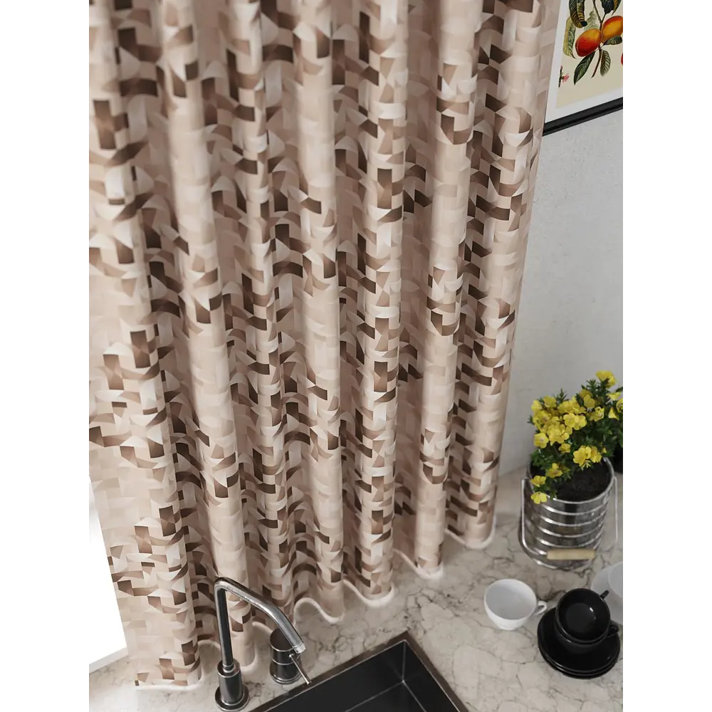 Фото Комплект штор At home Базовая коллекция AT925625 на шторной ленте 180x150 см цвет коричневый Фото Комплект штор At home Базовая коллекция AT925625 на шторной ленте 180x150 см цвет коричневый