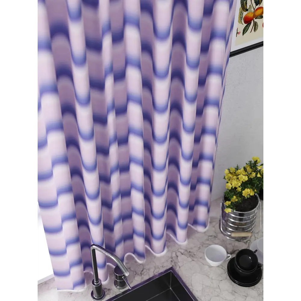 Фото 2 Комплект штор At home Базовая коллекция AT925587 на шторной ленте 180x150 см цвет фиолетовый