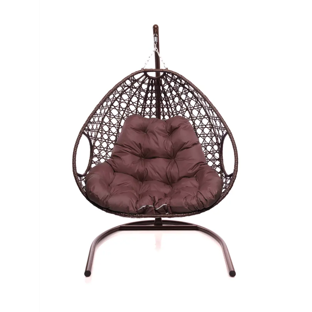 Фото Кресло подвесное M-group 11510202 Люкс 2-х местное до 160 кг коричневый