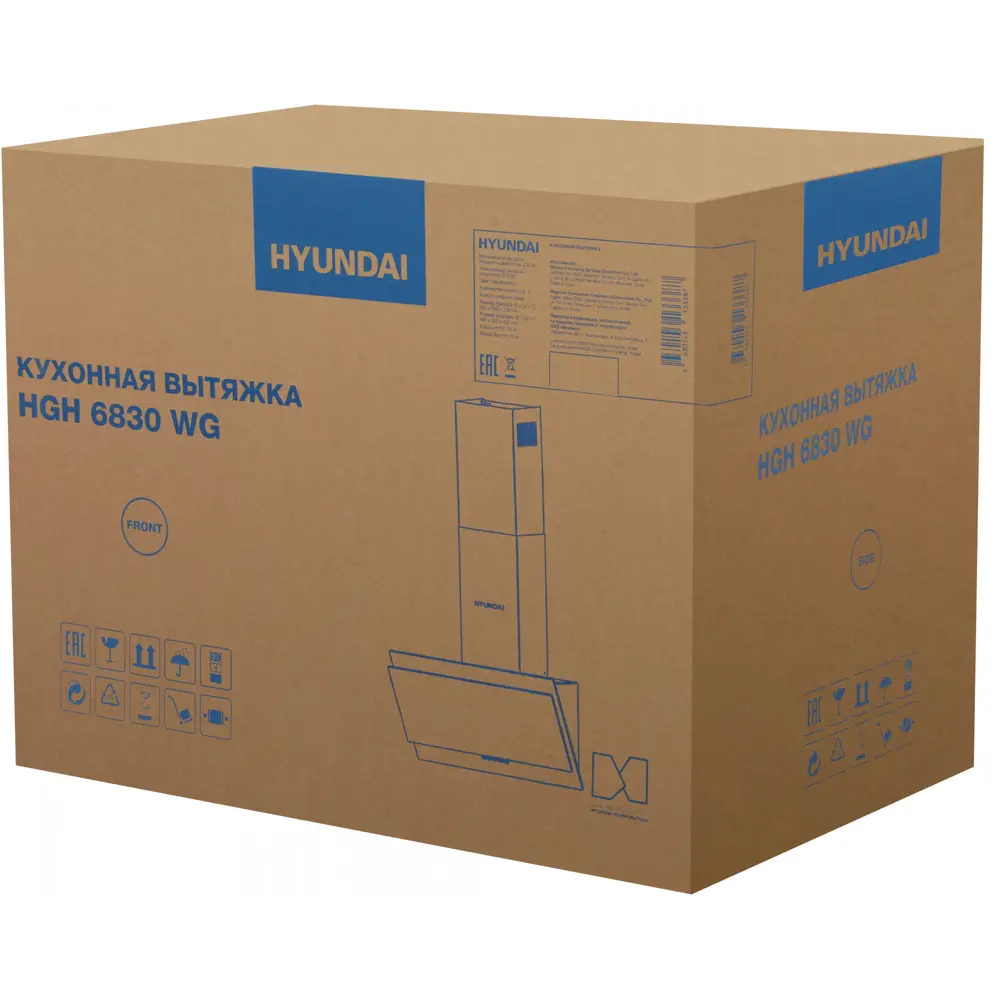 Фото 23 Вытяжка Hyundai HGH 6830 WG 59.5 см цвет белый Фото 23 Вытяжка Hyundai HGH 6830 WG 59.5 см цвет белый