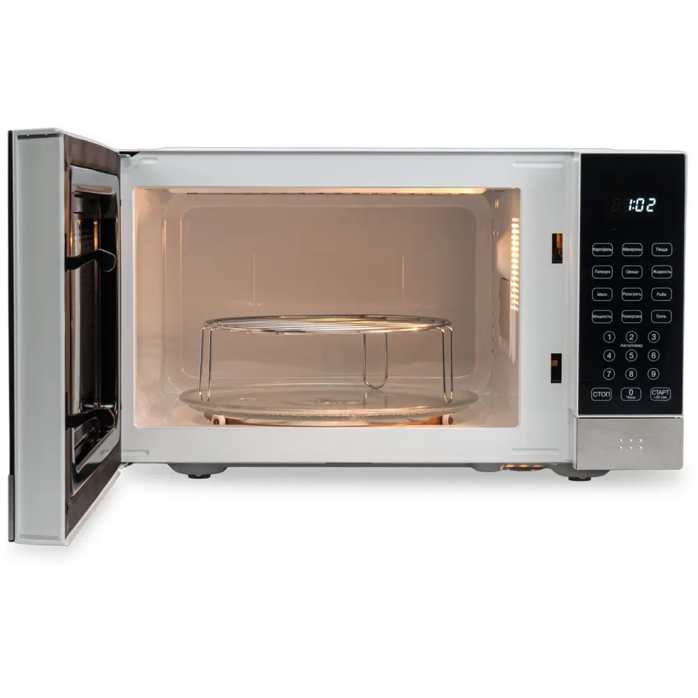 Фото 8 Отдельностоящая микроволновая печь Hyundai HYM-D2075 23 л 48.2x28.2x35 см цвет белый