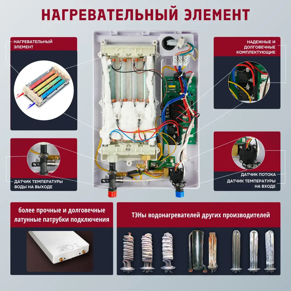 Фото 5 Проточный водонагреватель электрический Primoclima PC Amor 8.8 (W) 8.8 кВт белый Фото 5 Проточный водонагреватель электрический Primoclima PC Amor 8.8 (W) 8.8 кВт белый