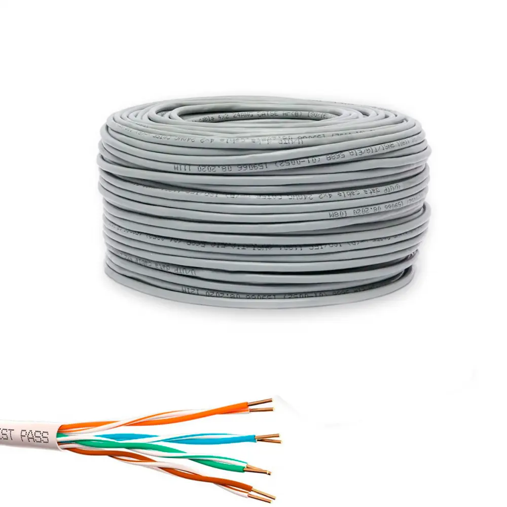 Фото Кабель витая пара Ps-Link UTP4 cat 5e 200 м медный с коннекторами RJ-45 5679 Фото Кабель витая пара Ps-Link UTP4 cat 5e 200 м медный с коннекторами RJ-45 5679