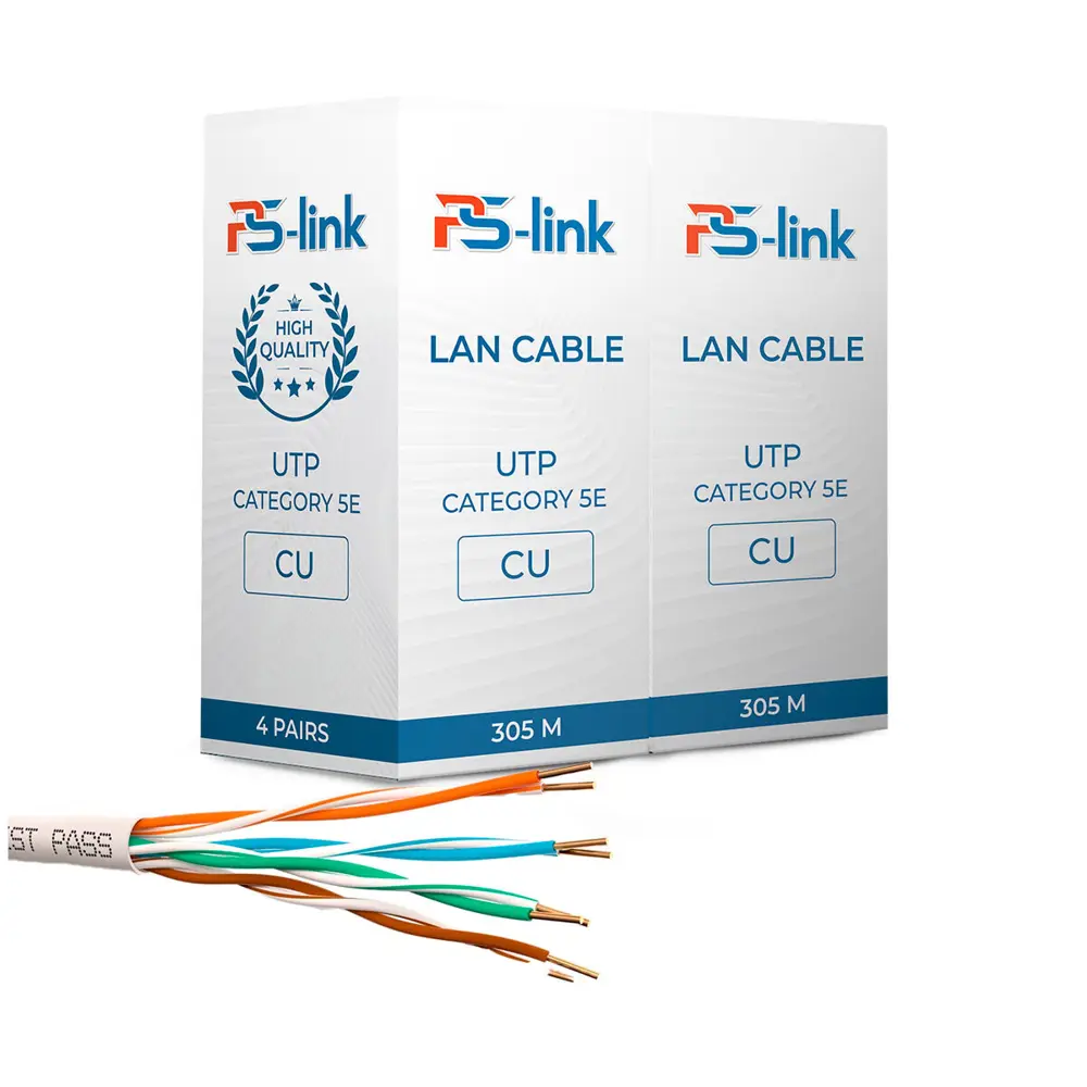 Фото Кабель Ps-Link UTP-CU305 UTP4 Cat 5E CCA 305 м Фото Кабель Ps-Link UTP-CU305 UTP4 Cat 5E CCA 305 м
