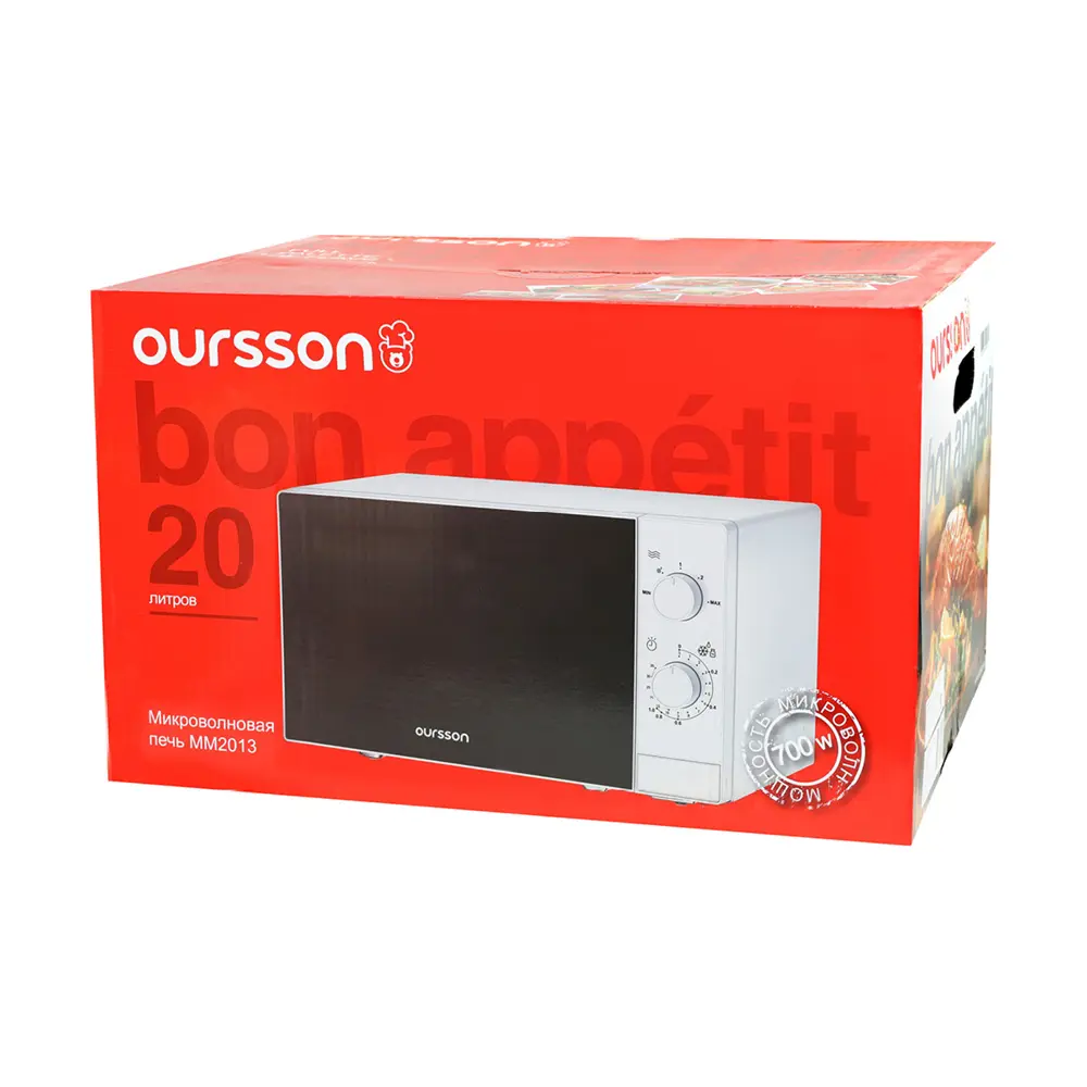 Фото 10 Микроволновая печь Oursson MM2013 20 л 43x25.5x29 см цвет белый Фото 10 Микроволновая печь Oursson MM2013 20 л 43x25.5x29 см цвет белый