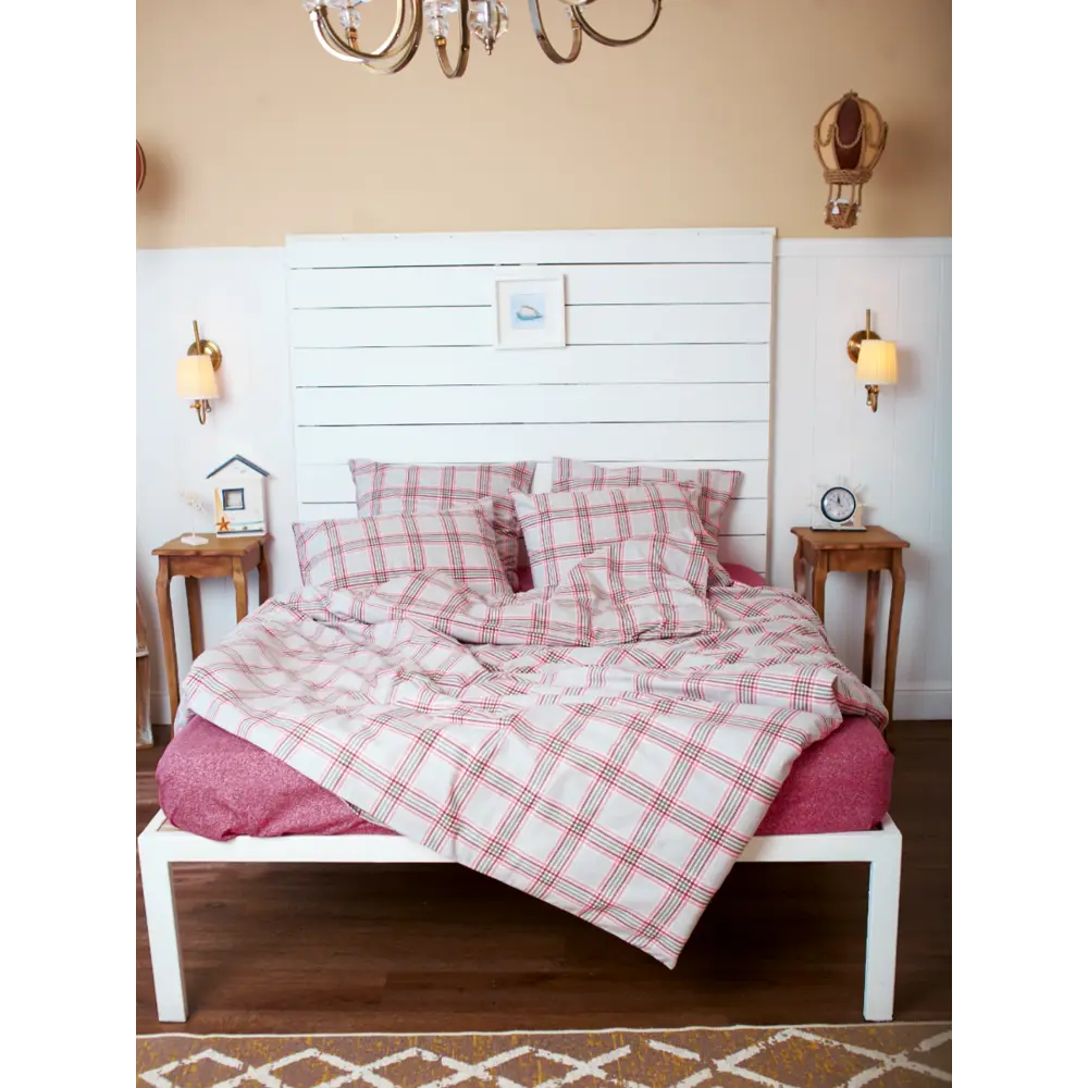 Фото Комплект постельного белья полутораспальный TM Textile Клетки FL_014, фланель, цвет разноцветный Фото Комплект постельного белья полутораспальный TM Textile Клетки FL_014, фланель, цвет разноцветный