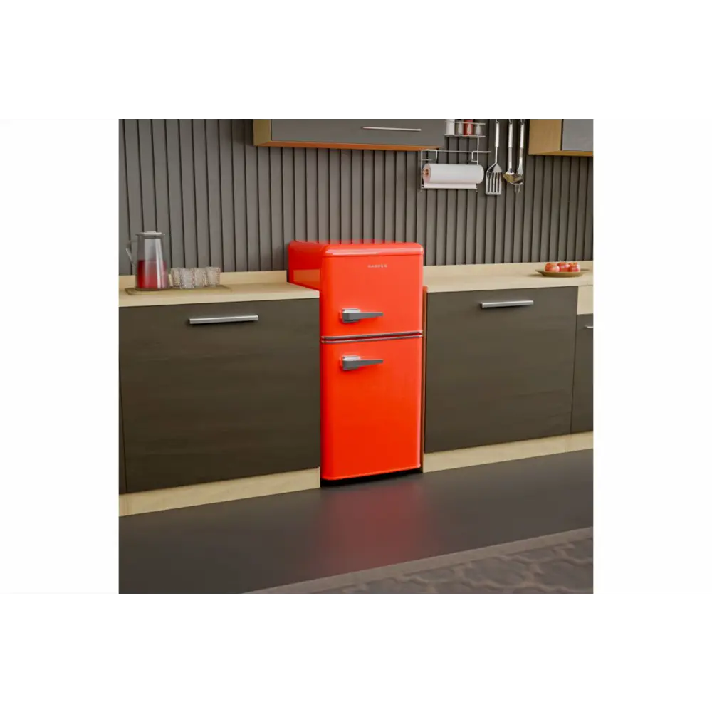 Фото 4 Холодильник Harper HRF-T120M RED 40x89.5 см цвет красный Фото 4 Холодильник Harper HRF-T120M RED 40x89.5 см цвет красный