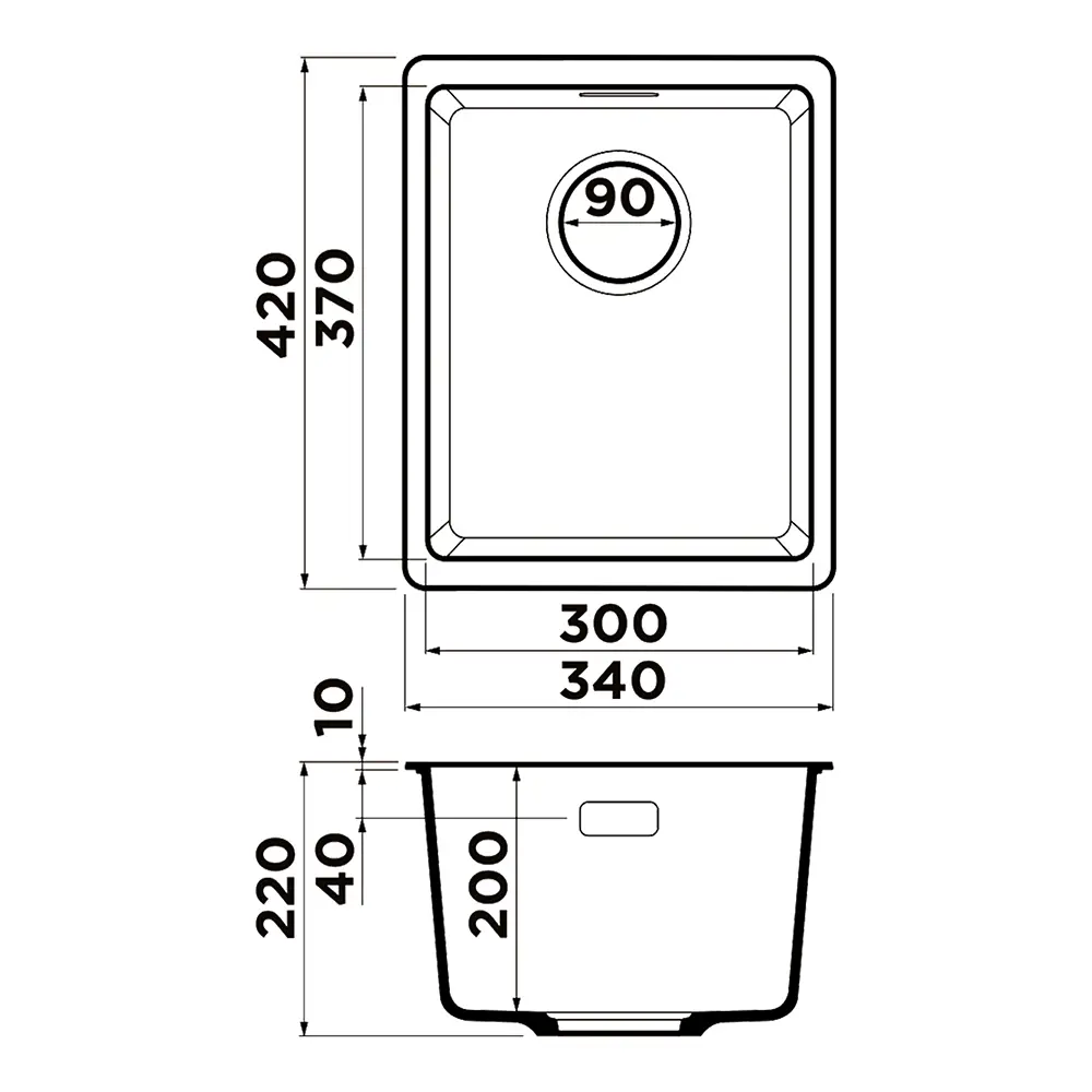 Фото 2 Кухонная мойка OMOIKIRI Kata 34-U-SA 34x42см искусственный гранит/бежевый Фото 2 Кухонная мойка OMOIKIRI Kata 34-U-SA 34x42см искусственный гранит/бежевый