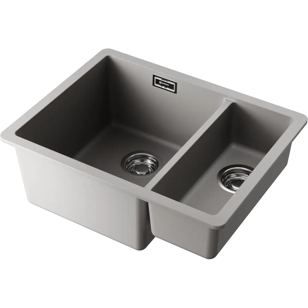 Фото 3 Кухонная мойка OMOIKIRI Kata 55-2-U-GR 54x42см искусственный гранит/leningrad grey Фото 3 Кухонная мойка OMOIKIRI Kata 55-2-U-GR 54x42см искусственный гранит/leningrad grey