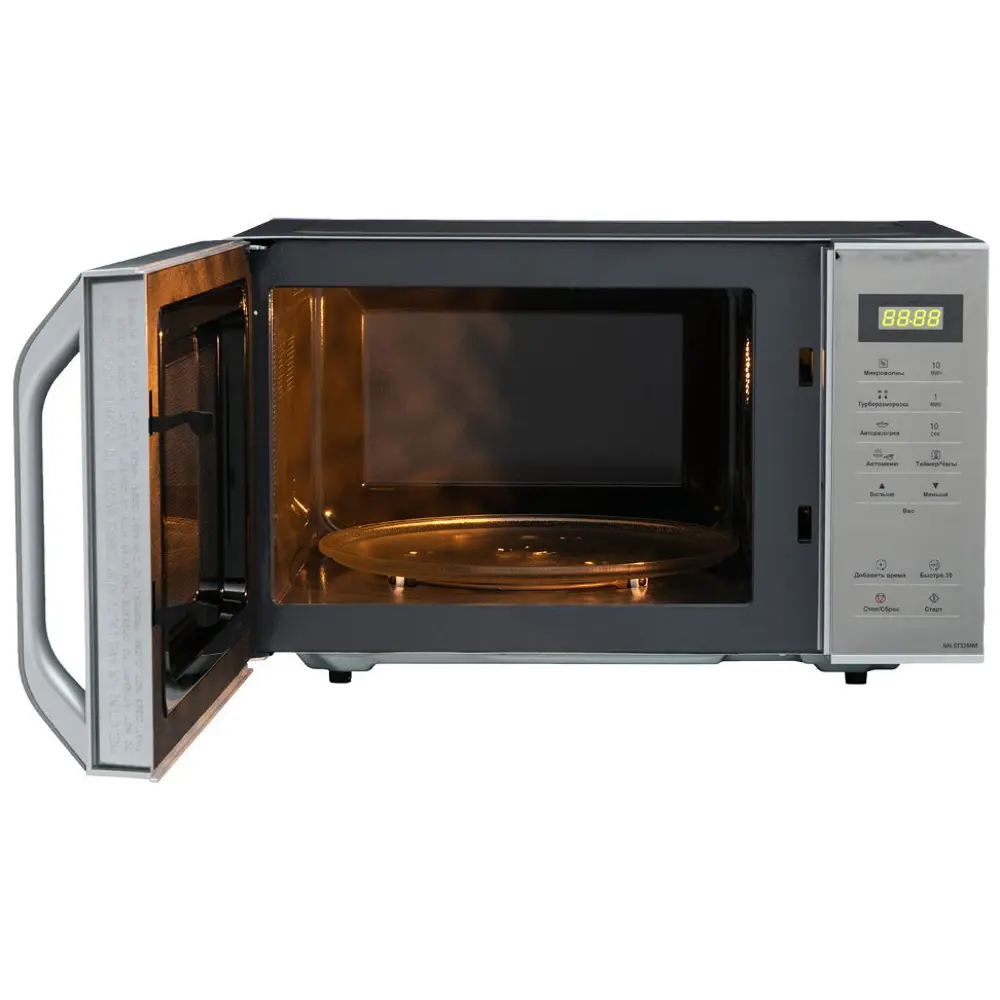 Фото 4 Отдельностоящая микроволновая печь Panasonic NN-ST32MMZPE 25 л 48.5x28.8x41 см цвет серебристый Фото 4 Отдельностоящая микроволновая печь Panasonic NN-ST32MMZPE 25 л 48.5x28.8x41 см цвет серебристый
