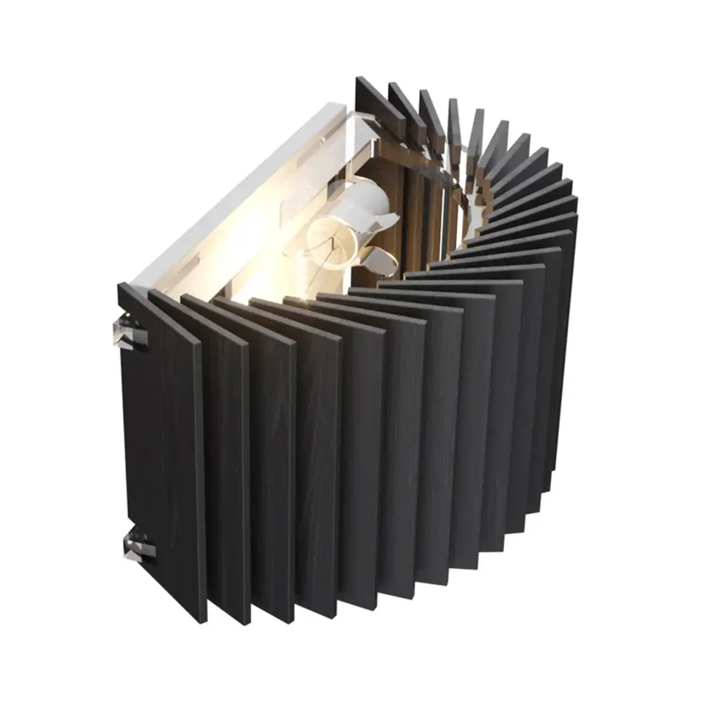 Фото 3 Настенный светильник Woodled Rotor Wall Lamp Horizontal Black oak Фото 3 Настенный светильник Woodled Rotor Wall Lamp Horizontal Black oak