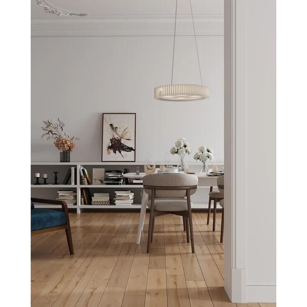 Фото 2 Светильник подвесной Woodled Rotor Chandelier L цвет белый Фото 2 Светильник подвесной Woodled Rotor Chandelier L цвет белый