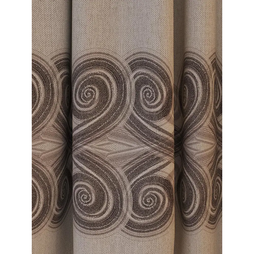 Фото 3 Комплект штор At home Базовая коллекция AT925049 на шторной ленте 180x150 см цвет бежевый Фото 3 Комплект штор At home Базовая коллекция AT925049 на шторной ленте 180x150 см цвет бежевый