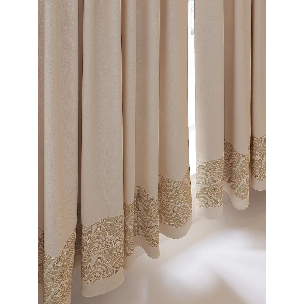 Фото 4 Комплект штор At home Базовая коллекция AT925010 на шторной ленте 180x150 см цвет коричневый