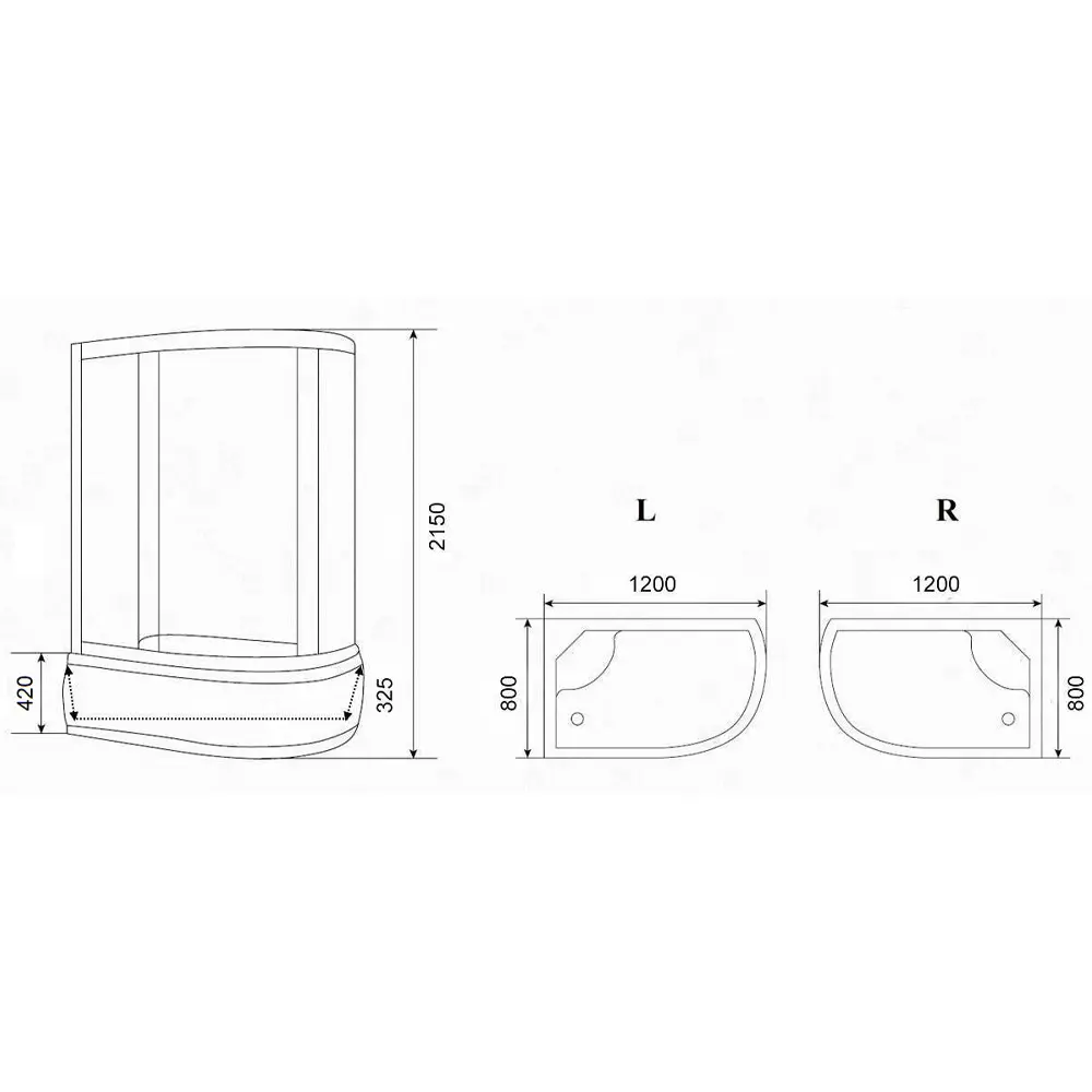Фото 9 Душевая кабина Parly EC1221R 120x80см высокий поддон профиль белый стекло тонированное Фото 9 Душевая кабина Parly EC1221R 120x80см высокий поддон профиль белый стекло тонированное