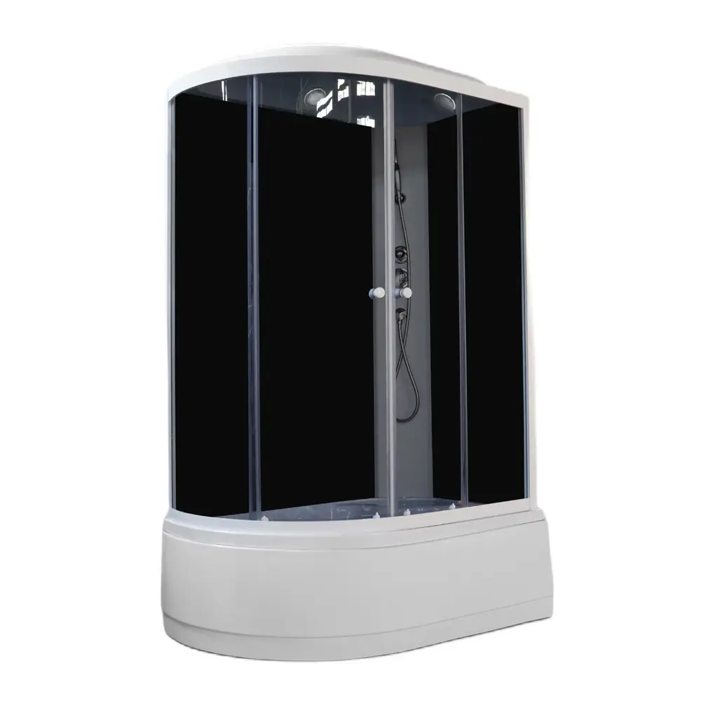 Фото 4 Душевая кабина Parly EC1221R 120x80см высокий поддон профиль белый стекло тонированное Фото 4 Душевая кабина Parly EC1221R 120x80см высокий поддон профиль белый стекло тонированное