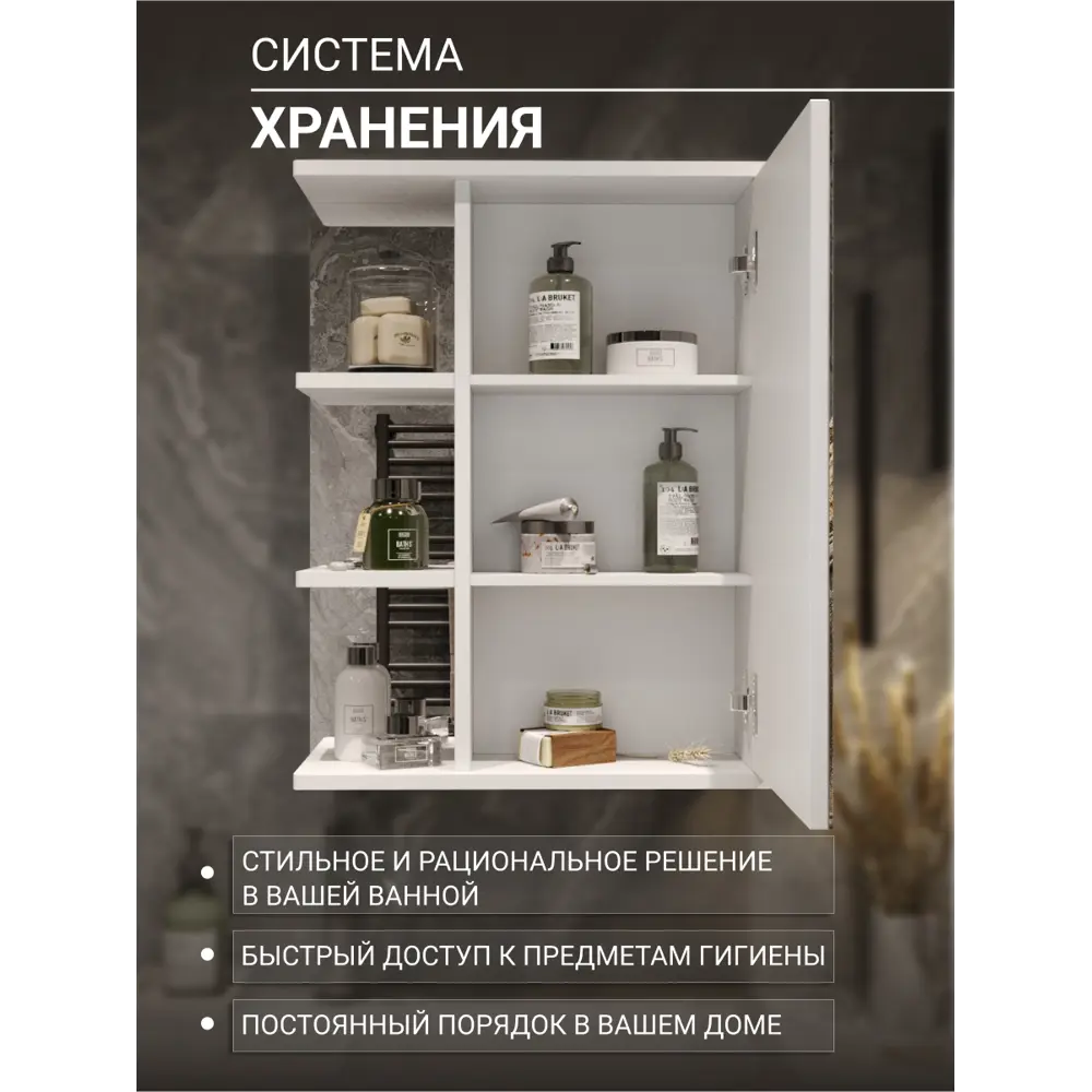Фото 5 Шкаф подвесной Play амстердам 40 40x72см цвет белый