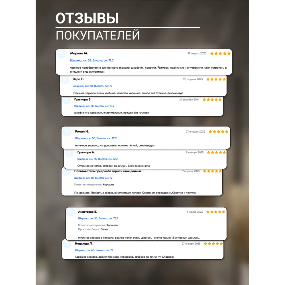 Фото 9 Зеркальный шкафчик для ванной комнаты Storys Амстердам 45см Фото 9 Зеркальный шкафчик для ванной комнаты Storys Амстердам 45см