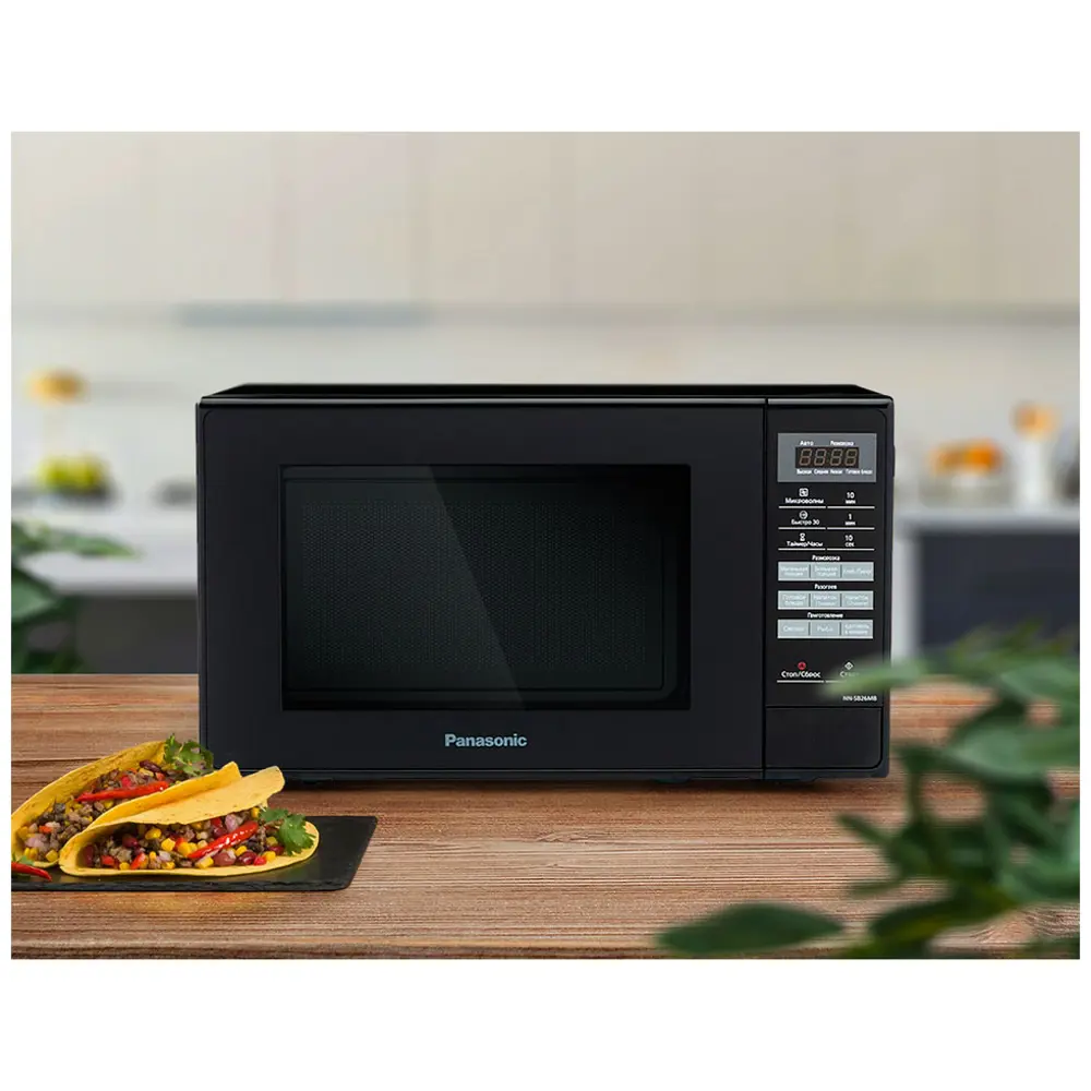 Фото 2 Отдельностоящая микроволновая печь Panasonic NN-SB26MBZPE 44.3x25.8x33 см 20 л цвет черный Фото 2 Отдельностоящая микроволновая печь Panasonic NN-SB26MBZPE 44.3x25.8x33 см 20 л цвет черный