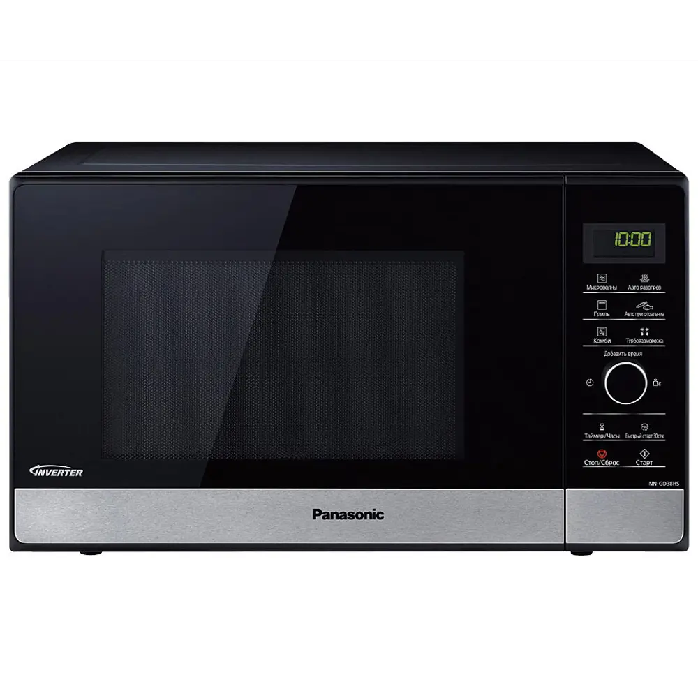 Фото 2 Отдельностоящая микроволновая печь Panasonic NN-GD38HSZPE 428872 23 л 48.8x27.9x39.5 см цвет черный Фото 2 Отдельностоящая микроволновая печь Panasonic NN-GD38HSZPE 428872 23 л 48.8x27.9x39.5 см цвет черный