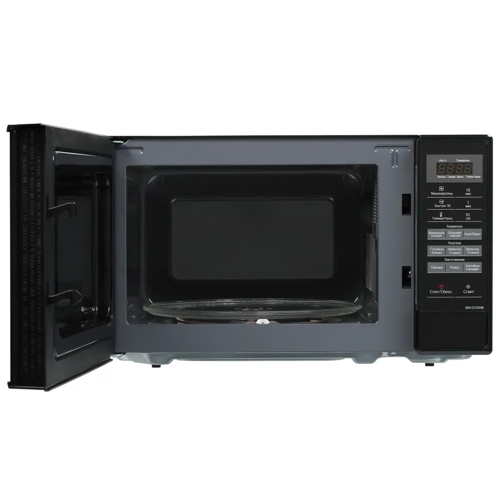 Фото 5 Отдельностоящая микроволновая печь Panasonic NN-ST25HBZPE 44.3x25.8x33 см 20 л цвет черный Фото 5 Отдельностоящая микроволновая печь Panasonic NN-ST25HBZPE 44.3x25.8x33 см 20 л цвет черный