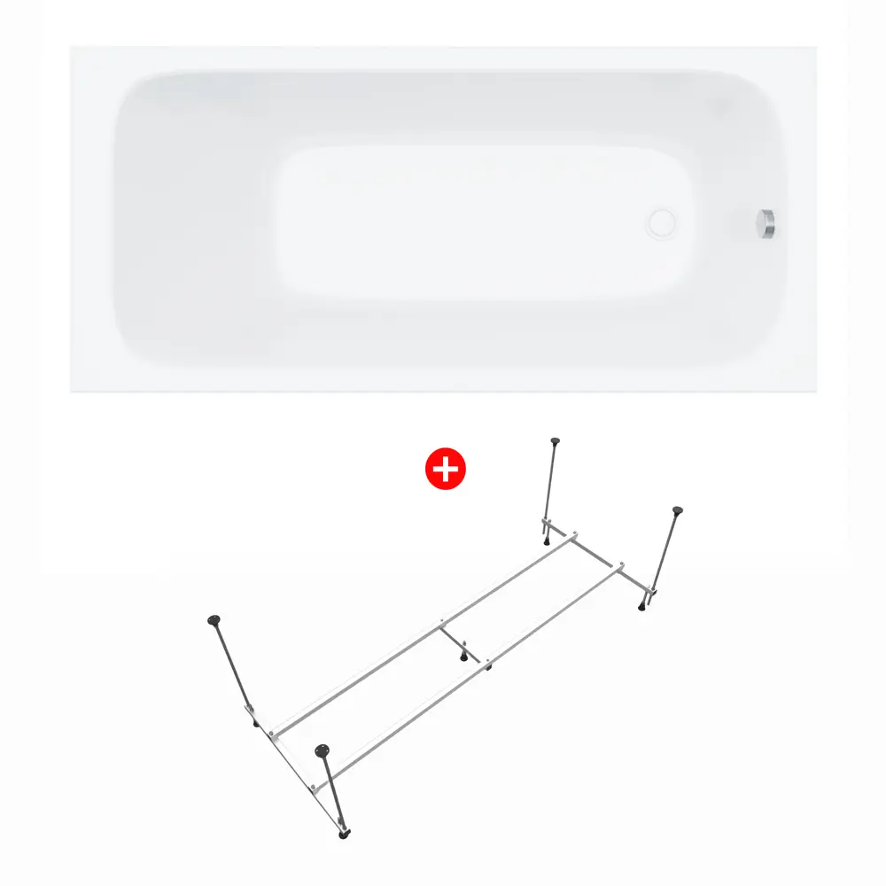 Фото Ввнна Enio Neo 170x70 EN7030716 акриловая с каркасом цвет белый Фото Ввнна Enio Neo 170x70 EN7030716 акриловая с каркасом цвет белый