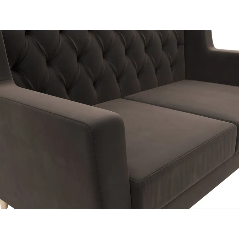 Фото 4 Диван кухонный прямой Брайтон 2 Люкс Лига диванов 108943 139x85x77 см велюр цвет коричневый Фото 4 Диван кухонный прямой Брайтон 2 Люкс Лига диванов 108943 139x85x77 см велюр цвет коричневый