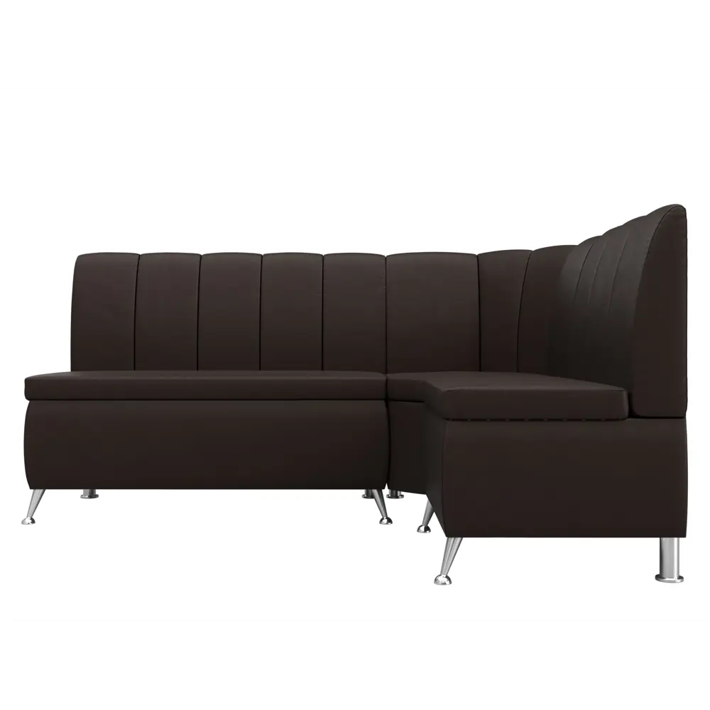 Фото 2 Диван кухонный угловой Кантри правый угол Лига диванов 29453 170x88x133 см экокожа цвет коричневый