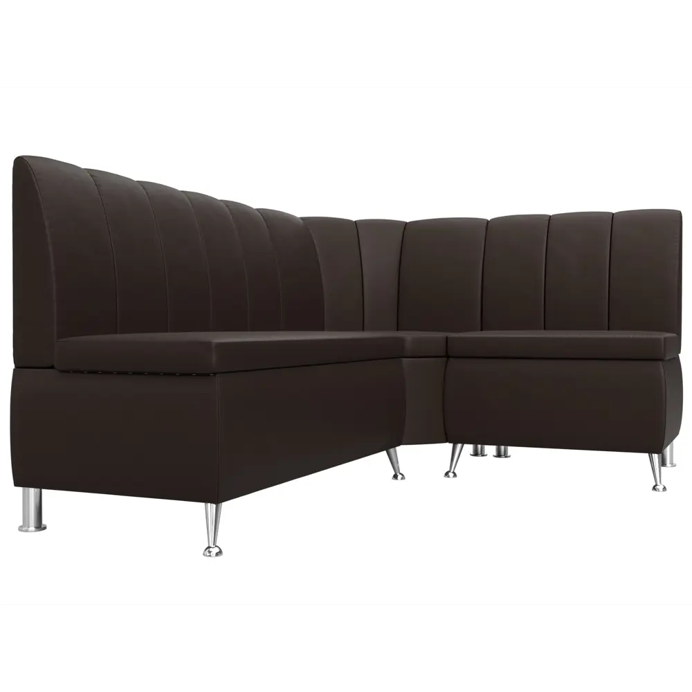 Фото 4 Диван кухонный угловой Кантри правый угол Лига диванов 29453 170x88x133 см экокожа цвет коричневый