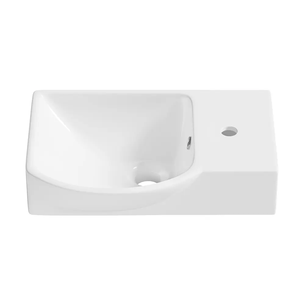 Фото Подвесная накладная раковина Wellsee WC Area 151807000 45 см цвет белый глянец Фото Подвесная накладная раковина Wellsee WC Area 151807000 45 см цвет белый глянец