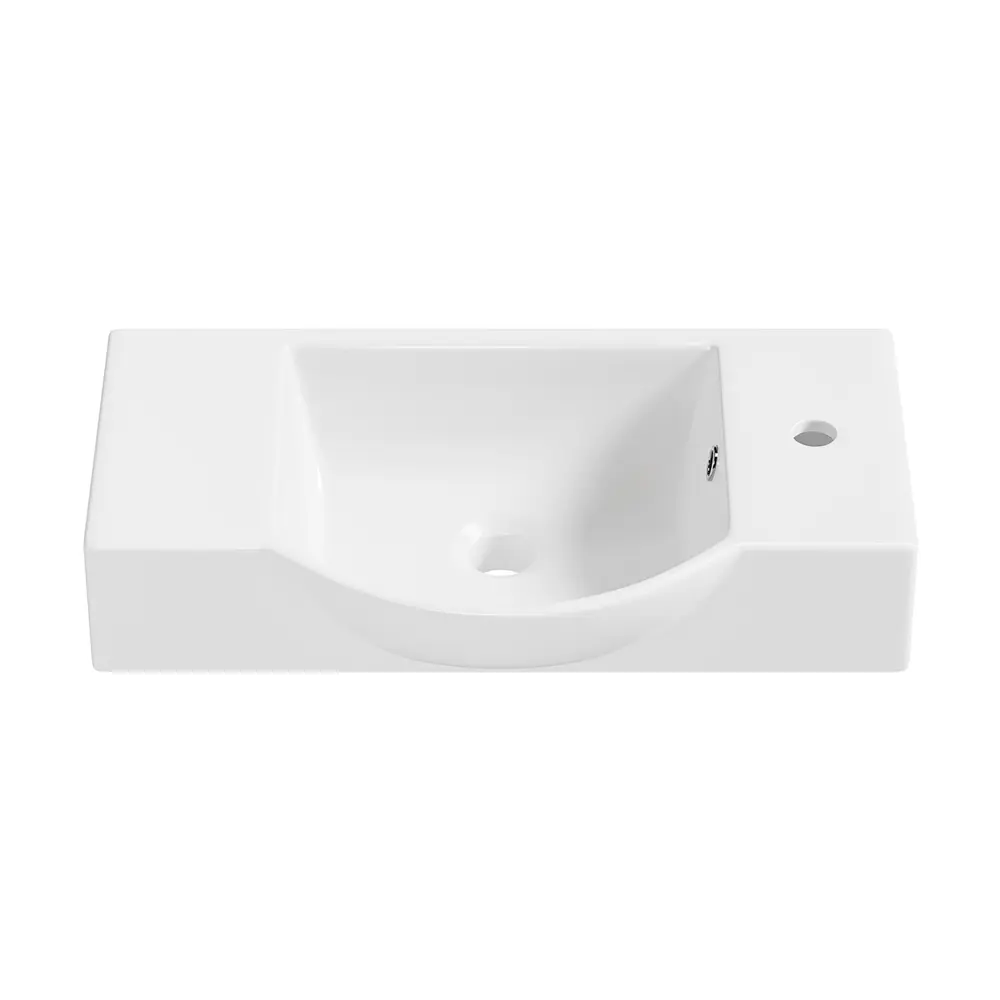 Фото Подвесная накладная раковина Wellsee WC Area 151809000 полукруглая 55 см цвет белый глянец Фото Подвесная накладная раковина Wellsee WC Area 151809000 полукруглая 55 см цвет белый глянец