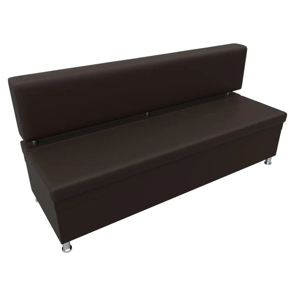 Фото 6 Диван кухонный прямой Стайл Лига диванов 114510 172x90x59 см экокожа цвет коричневый