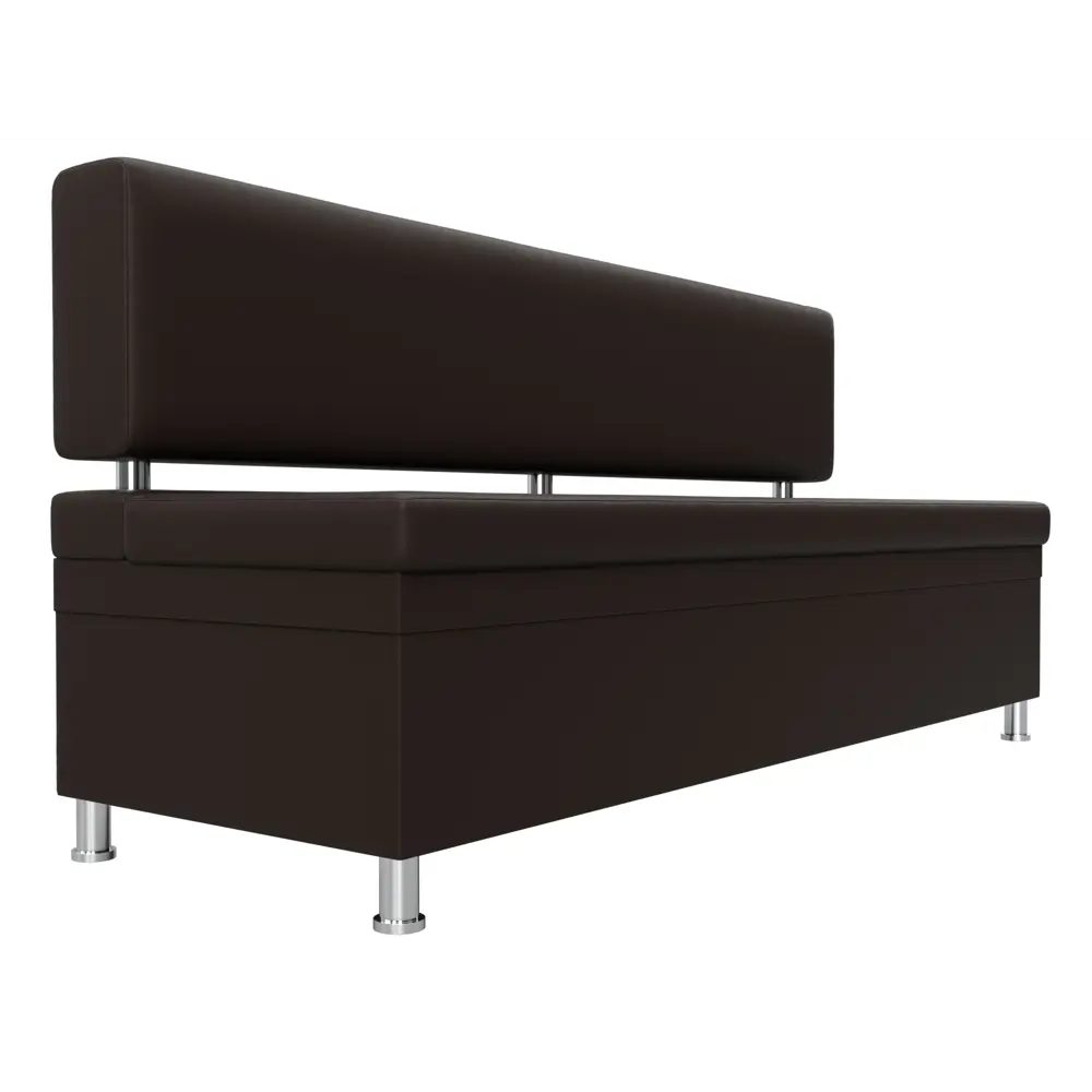 Фото 4 Диван кухонный прямой Стайл Лига диванов 114510 172x90x59 см экокожа цвет коричневый