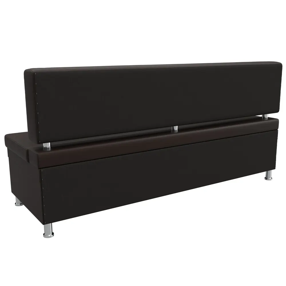 Фото 5 Диван кухонный прямой Стайл Лига диванов 114510 172x90x59 см экокожа цвет коричневый