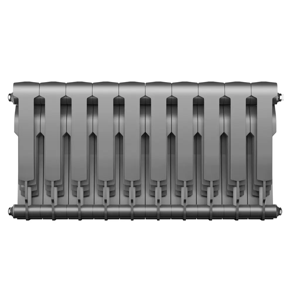 Фото 2 Радиатор секционный Royal Thermo BiLiner B 350/87 10 секций боковое подключение биметалл серый Фото 2 Радиатор секционный Royal Thermo BiLiner B 350/87 10 секций боковое подключение биметалл серый