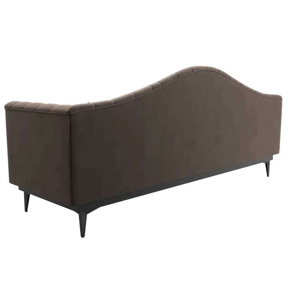 Фото 5 Диван прямой Флорида Лига диванов 112340 220x99x85 см велюр цвет коричневый