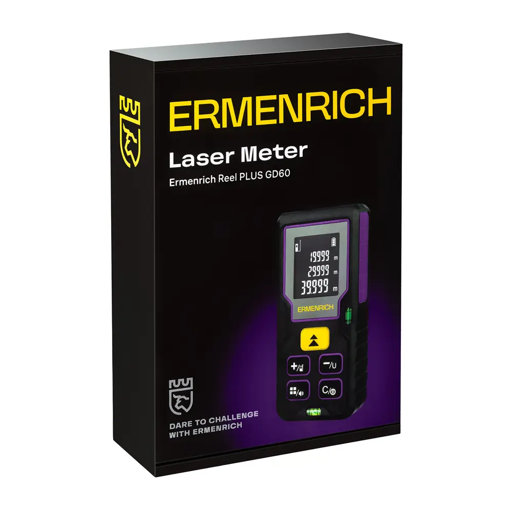 Фото 8 Дальномер лазерный Ermenrich GD60, дальность до 60 м Фото 8 Дальномер лазерный Ermenrich GD60, дальность до 60 м